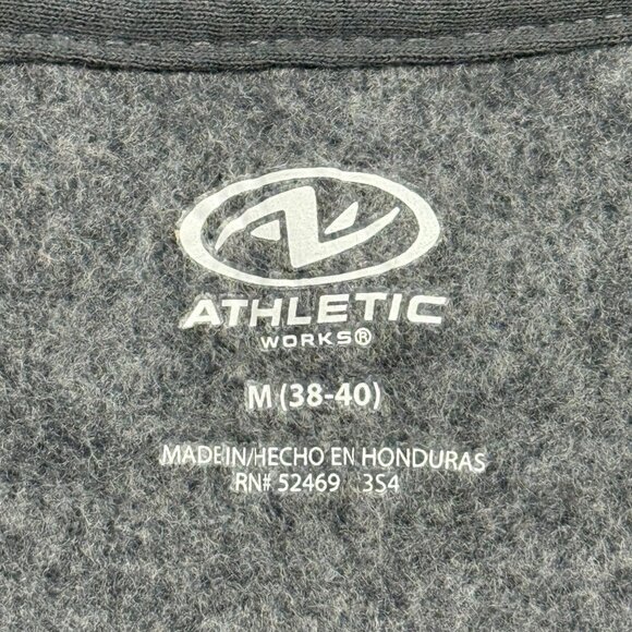 Athletic Works Men's Fleece Dark Gray Sweatshirt M (38-40) Moisture Wicking NWT - Picture 7 of 10